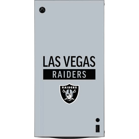 NFL Las Vegas Raiders Silver Performance Series XBox Series X Digital Edition Console Skin