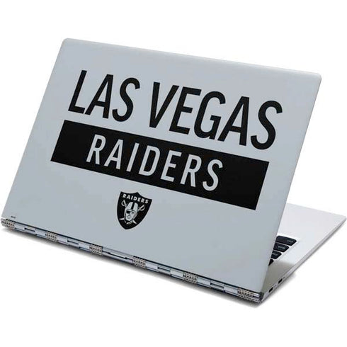 NFL Las Vegas Raiders Silver Performance Series Yoga 910 2-in-1 14in Touch-Screen Skin