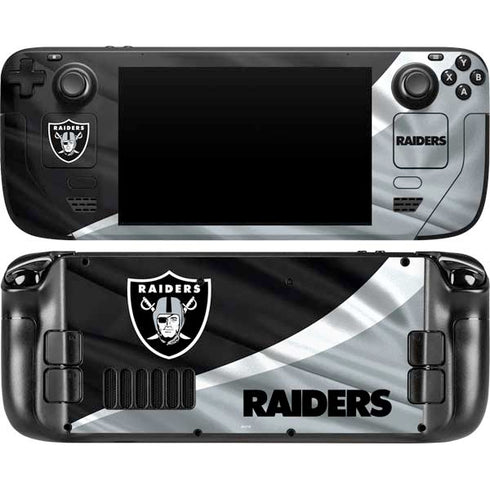 NFL Las Vegas Raiders Steam Deck Handheld Gaming Computer Skin