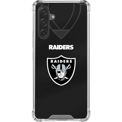 NFL Las Vegas Raiders Team Jersey Galaxy A17 Clear Case