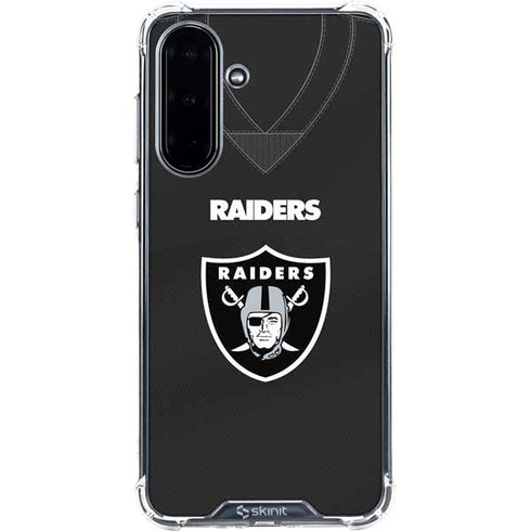 NFL Las Vegas Raiders Team Jersey Galaxy A36 5G Clear Case