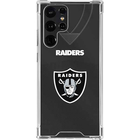 NFL Las Vegas Raiders Team Jersey Galaxy S23 Ultra Clear Case