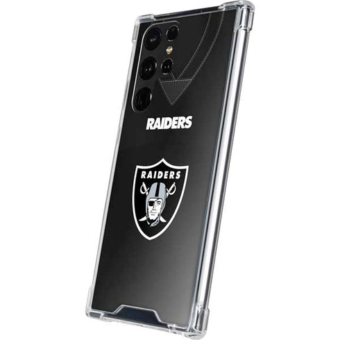 NFL Las Vegas Raiders Team Jersey Galaxy S23 Ultra Clear Case