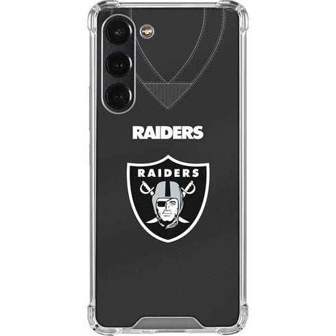 NFL Las Vegas Raiders Team Jersey Galaxy S24 FE Clear Case