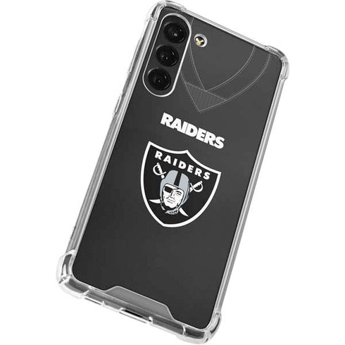 NFL Las Vegas Raiders Team Jersey Galaxy S24 FE Clear Case