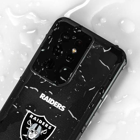 NFL Las Vegas Raiders Team Jersey Galaxy S24 Ultra Waterproof Case