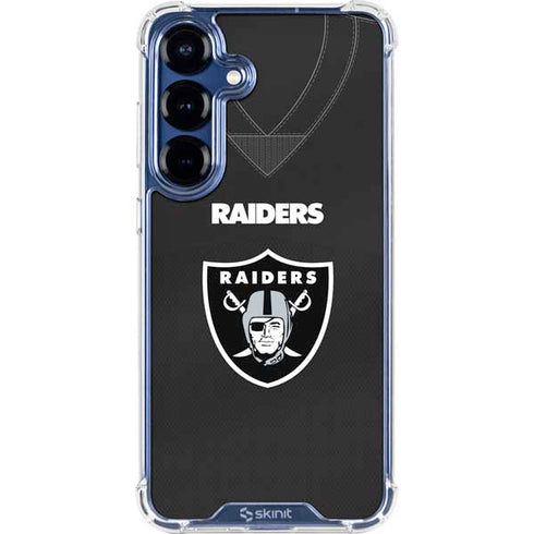 NFL Las Vegas Raiders Team Jersey Galaxy S25 Plus Clear Case