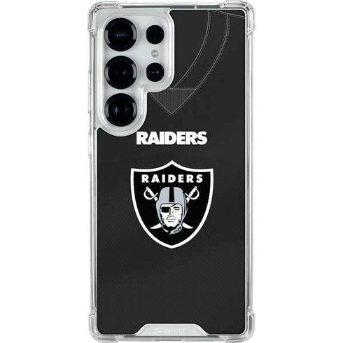 NFL Las Vegas Raiders Team Jersey Galaxy S25 Ultra Clear Case
