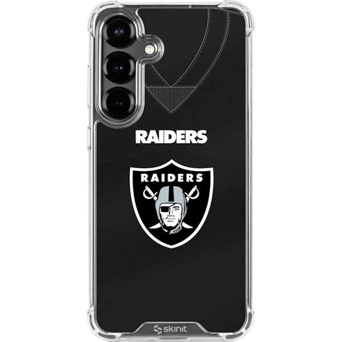 NFL Las Vegas Raiders Team Jersey Galaxy S26 Clear Case