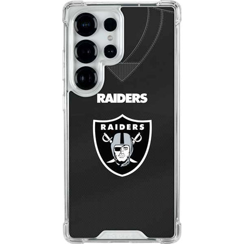 NFL Las Vegas Raiders Team Jersey Galaxy S26 Ultra Clear Case