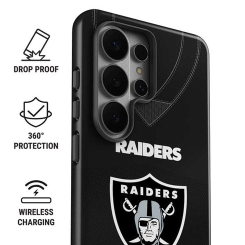 NFL Las Vegas Raiders Team Jersey Galaxy S26 Ultra Impact Case