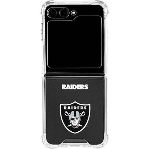 NFL Las Vegas Raiders Team Jersey Galaxy Z Flip6 Clear Case