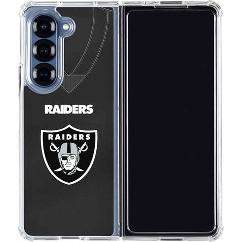 NFL Las Vegas Raiders Team Jersey Galaxy Z Fold6 Clear Case