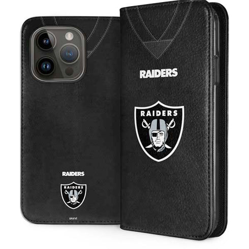 NFL Las Vegas Raiders Team Jersey iPhone 15 Pro Folio Case
