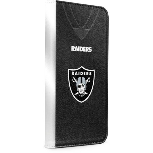 NFL Las Vegas Raiders Team Jersey iPhone 15 Pro Max Folio Case