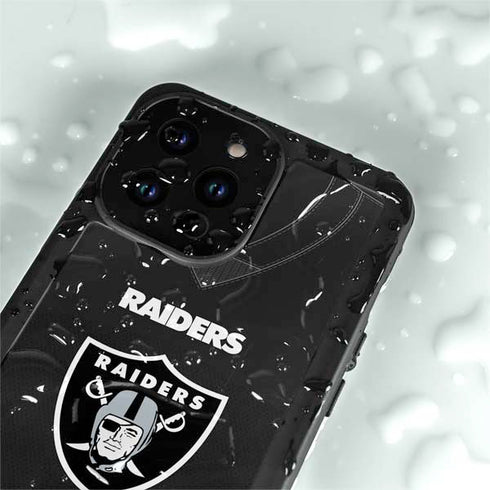 NFL Las Vegas Raiders Team Jersey iPhone 15 Pro Waterproof Case
