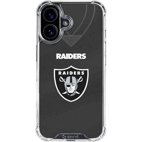 NFL Las Vegas Raiders Team Jersey iPhone 16 Clear Case