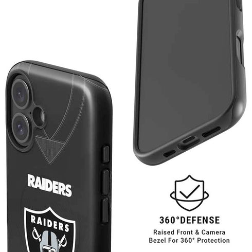 NFL Las Vegas Raiders Team Jersey iPhone 16 Plus Magsafe Impact Case
