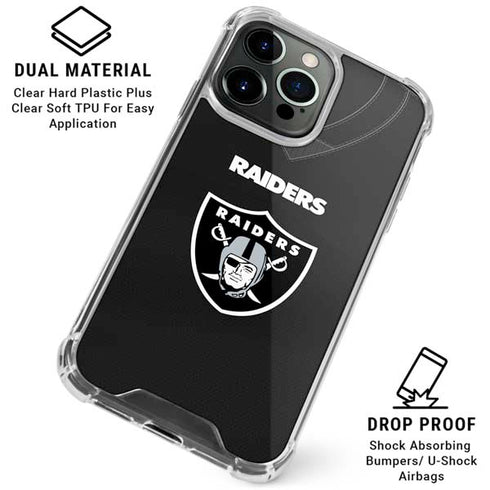 NFL Las Vegas Raiders Team Jersey iPhone 16 Pro Max Clear Case