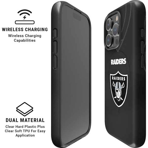 NFL Las Vegas Raiders Team Jersey iPhone 16 Pro Max Magsafe Impact Case