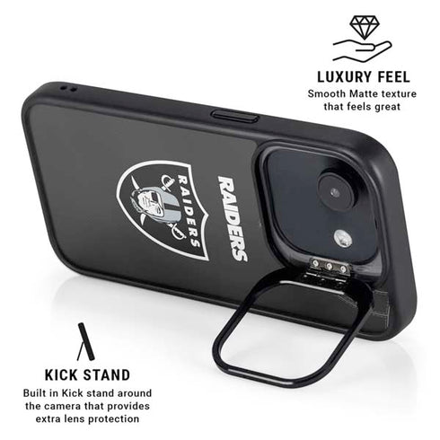 NFL Las Vegas Raiders Team Jersey iPhone 16e Kickstand Case