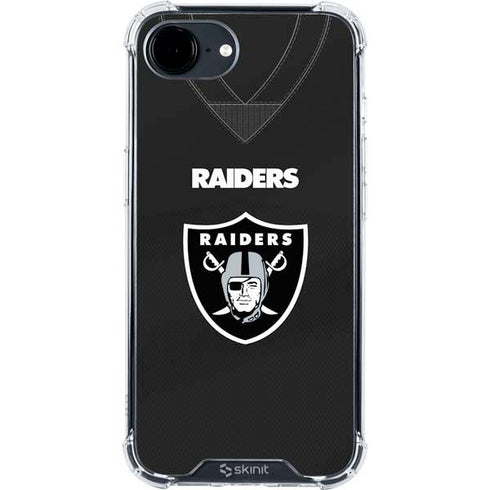 NFL Las Vegas Raiders Team Jersey iPhone 16e Clear Case