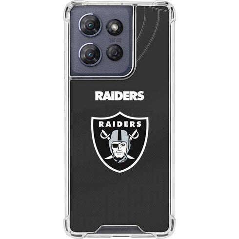 NFL Las Vegas Raiders Team Jersey Moto G 5G (2025) Clear Case