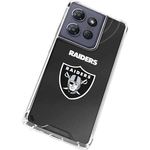 NFL Las Vegas Raiders Team Jersey Moto G 5G (2025) Clear Case