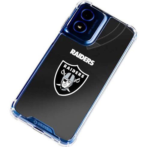 NFL Las Vegas Raiders Team Jersey Moto G 5G (2024) Clear Case