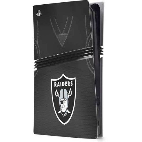 NFL Las Vegas Raiders Team Jersey PS5 Pro Console Skin