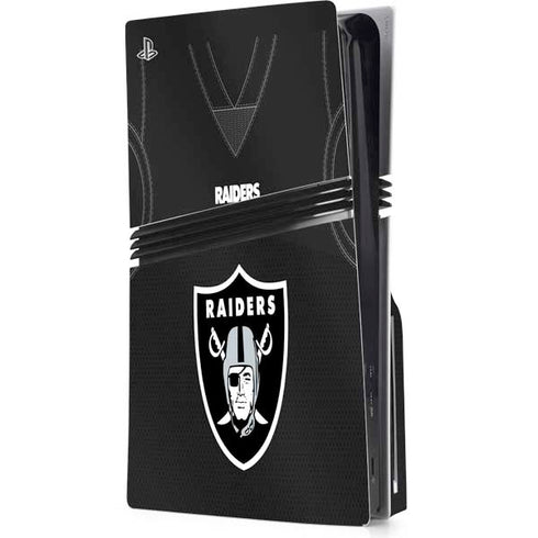 NFL Las Vegas Raiders Team Jersey PS5 Pro Disk Console Skin