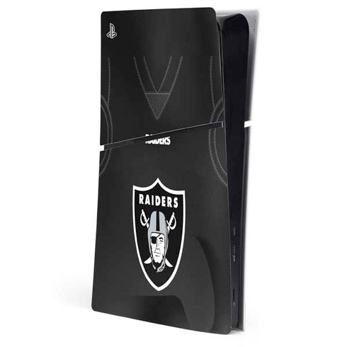 NFL Las Vegas Raiders Team Jersey PS5 Slim Digital Edition Console Skin