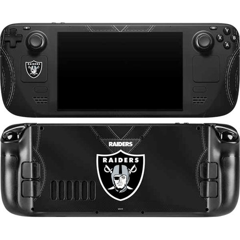NFL Las Vegas Raiders Team Jersey Steam Deck Handheld Gaming Computer OLED Skin