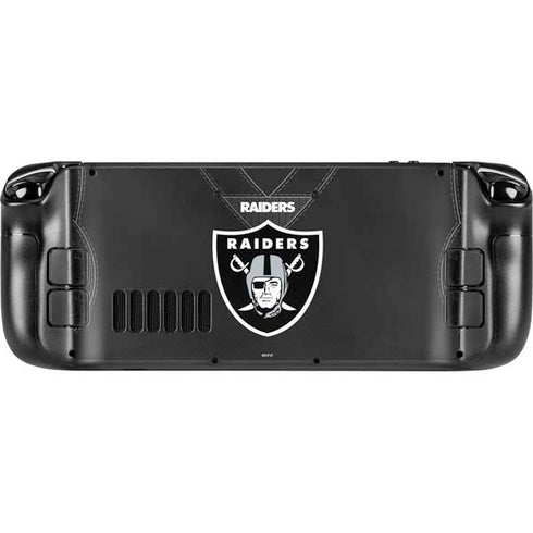 NFL Las Vegas Raiders Team Jersey Steam Deck Handheld Gaming Computer OLED Skin