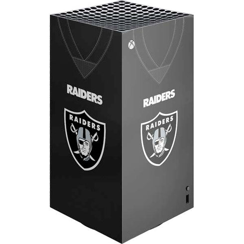 NFL Las Vegas Raiders Team Jersey XBox Series X Digital Edition Console Skin