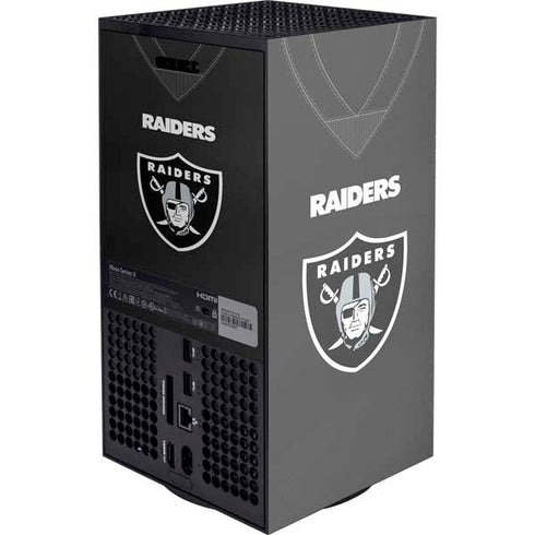 NFL Las Vegas Raiders Team Jersey XBox Series X Digital Edition Console Skin