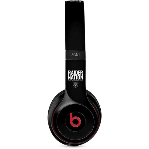 NFL Las Vegas Raiders Team Motto Beats Solo 3 Wireless Skin