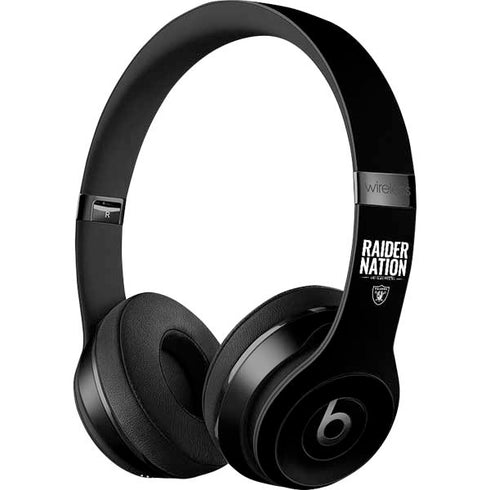 NFL Las Vegas Raiders Team Motto Beats Solo 3 Wireless Skin