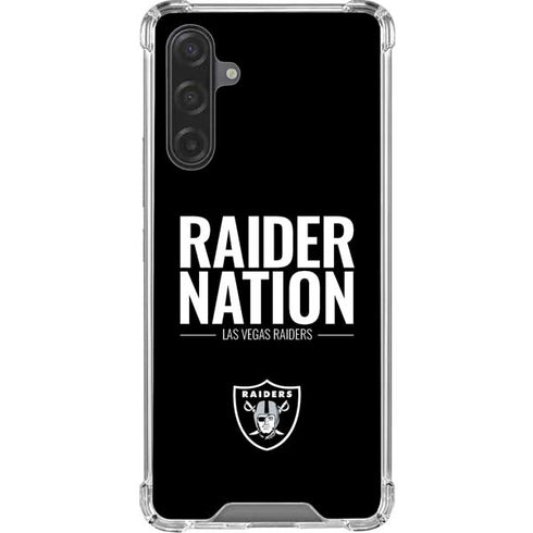 NFL Las Vegas Raiders Team Motto Galaxy A17 Clear Case