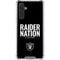 NFL Las Vegas Raiders Team Motto Galaxy A17 Clear Case
