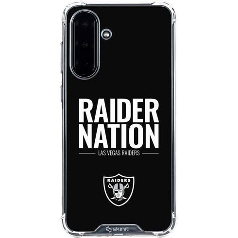 NFL Las Vegas Raiders Team Motto Galaxy A36 5G Clear Case