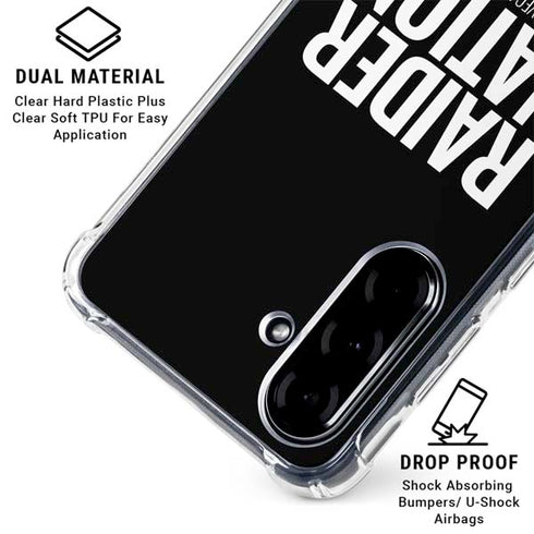NFL Las Vegas Raiders Team Motto Galaxy A36 5G Clear Case