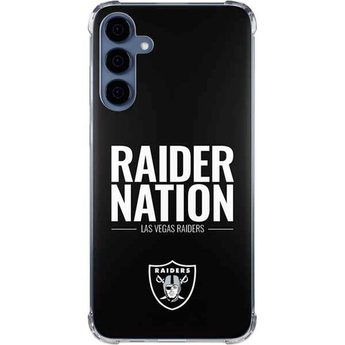 NFL Las Vegas Raiders Team Motto Galaxy A55 5G Clear Case