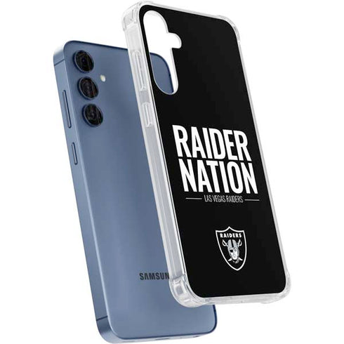 NFL Las Vegas Raiders Team Motto Galaxy A55 5G Clear Case