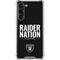 NFL Las Vegas Raiders Team Motto Galaxy S24 FE Clear Case