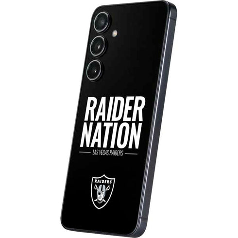 NFL Las Vegas Raiders Team Motto Galaxy S25 Plus Skin