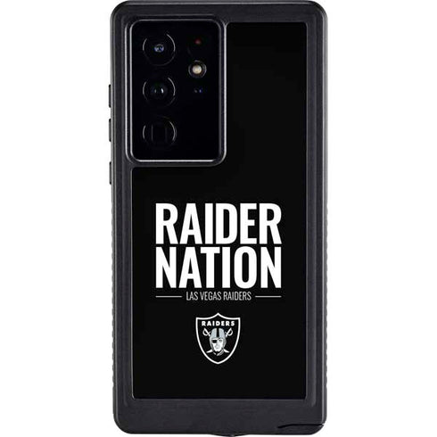 NFL Las Vegas Raiders Team Motto Galaxy S24 Ultra Waterproof Case