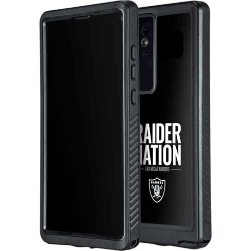 NFL Las Vegas Raiders Team Motto Galaxy S24 Ultra Waterproof Case