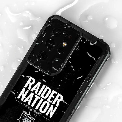 NFL Las Vegas Raiders Team Motto Galaxy S24 Ultra Waterproof Case