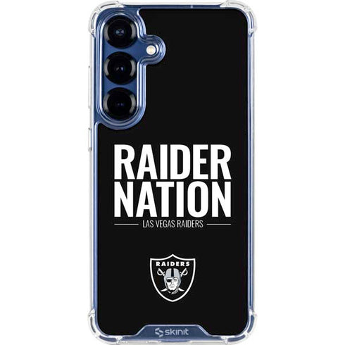 NFL Las Vegas Raiders Team Motto Galaxy S25 Plus Clear Case